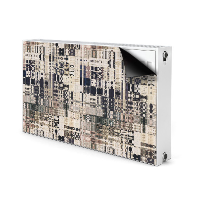 Decorative radiator cover Boho tile style