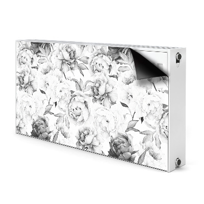 Decorative radiator mat Peonies