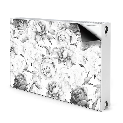 Decorative radiator mat Peonies