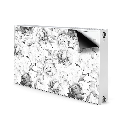 Decorative radiator mat Peonies