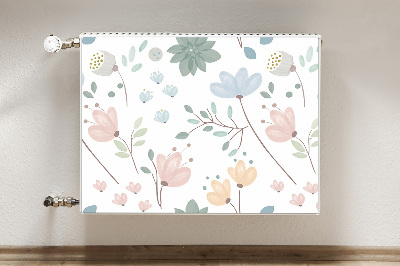 Printed radiator mat Spring flowers