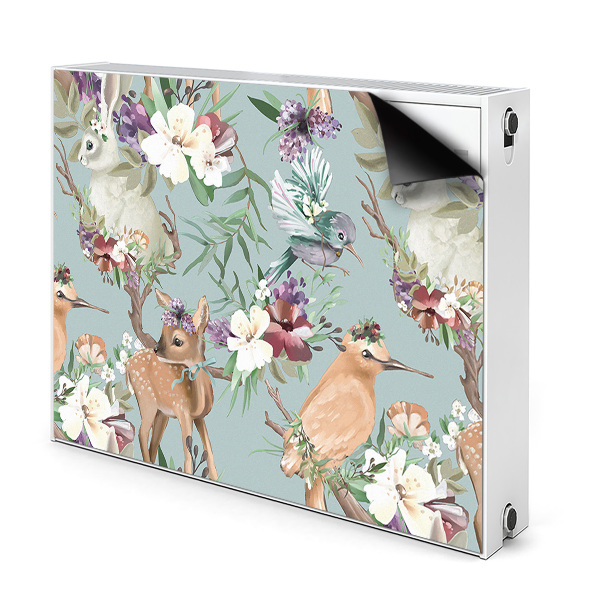 Printed radiator mat Forest animals