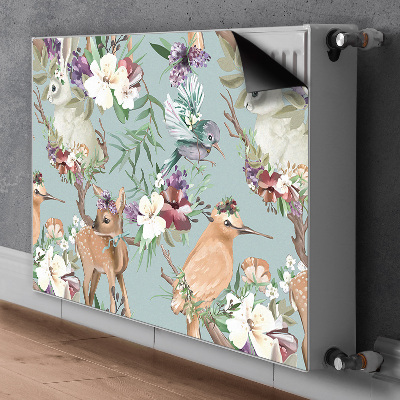 Printed radiator mat Forest animals