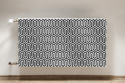 Magnetic radiator mat Geometric pattern