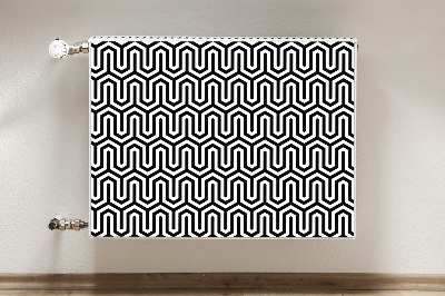 Magnetic radiator mat Geometric pattern