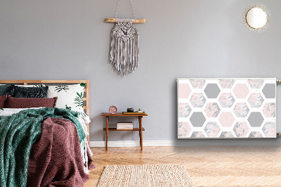 Magnetic radiator mat Hexagons