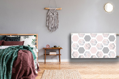 Magnetic radiator mat Hexagons