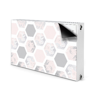 Magnetic radiator mat Hexagons