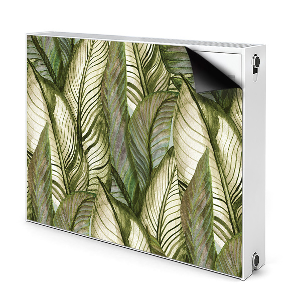 Magnetic radiator cover Monstera