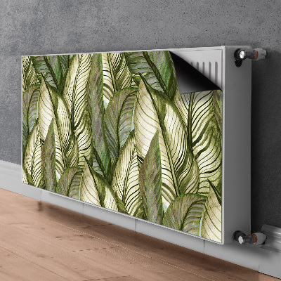 Magnetic radiator cover Monstera