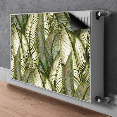 Magnetic radiator cover Monstera