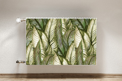 Magnetic radiator cover Monstera