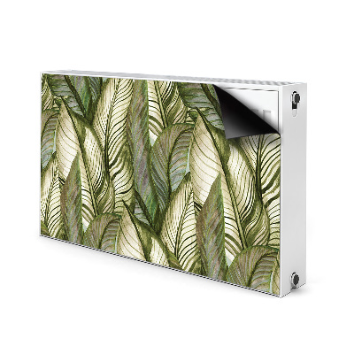 Magnetic radiator cover Monstera