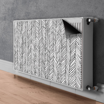 Decorative radiator cover Herringbone