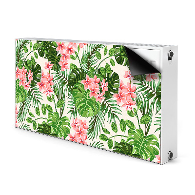 Magnetic radiator mat Hibiscus