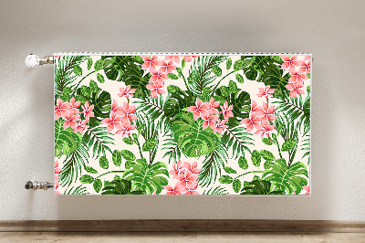 Magnetic radiator mat Hibiscus