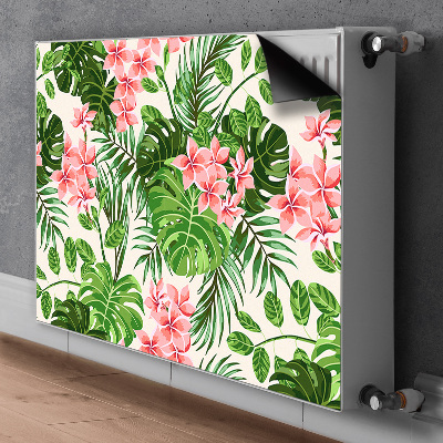 Magnetic radiator mat Hibiscus