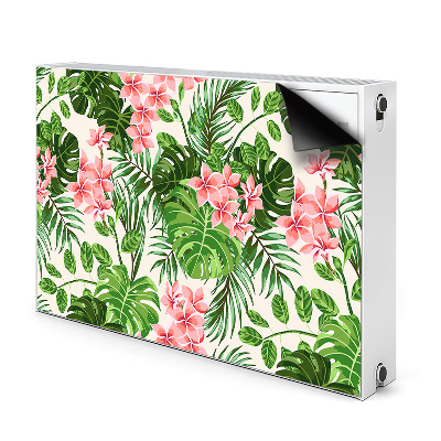 Magnetic radiator mat Hibiscus