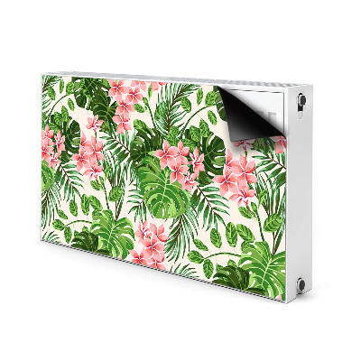 Magnetic radiator mat Hibiscus