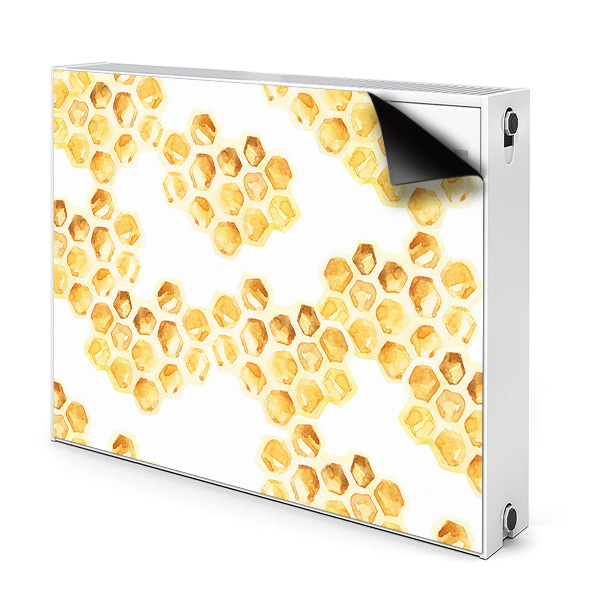 Decorative radiator mat Honeycombs