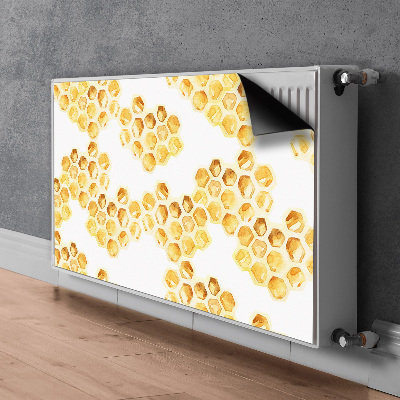 Decorative radiator mat Honeycombs