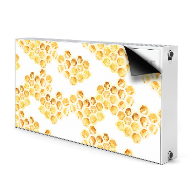 Decorative radiator mat Honeycombs