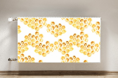 Decorative radiator mat Honeycombs