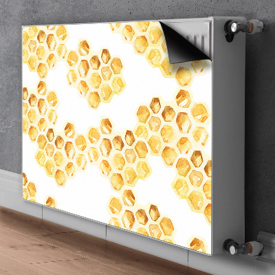 Decorative radiator mat Honeycombs