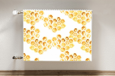 Decorative radiator mat Honeycombs