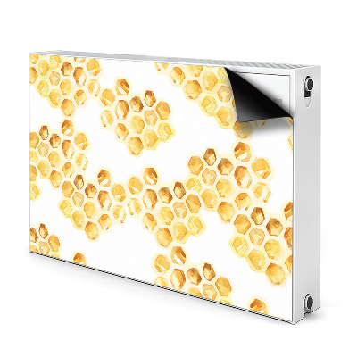 Decorative radiator mat Honeycombs