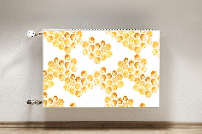 Decorative radiator mat Honeycombs