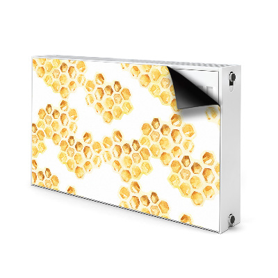 Decorative radiator mat Honeycombs