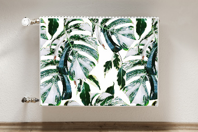 Magnetic radiator cover Palm leaves