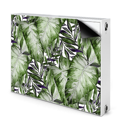 Magnetic radiator cover Monstera leaf