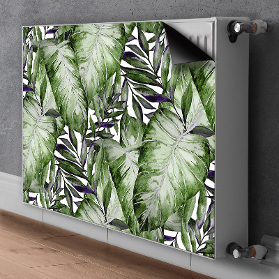 Magnetic radiator cover Monstera leaf