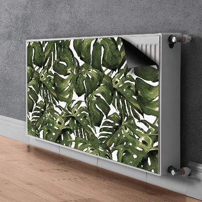 Magnetic radiator cover Monstera leaf