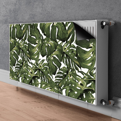 Magnetic radiator cover Monstera leaf