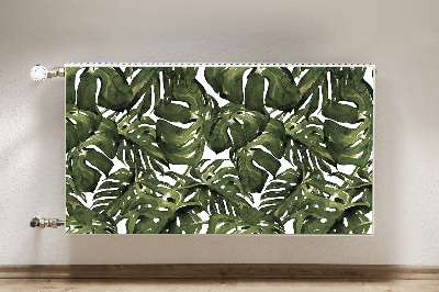 Magnetic radiator cover Monstera leaf