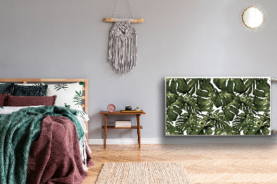 Magnetic radiator cover Monstera leaf