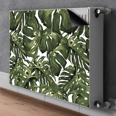 Magnetic radiator cover Monstera leaf