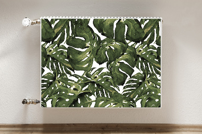 Magnetic radiator cover Monstera leaf