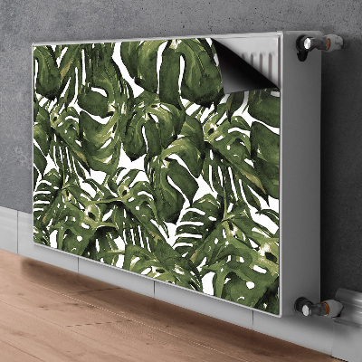 Magnetic radiator cover Monstera leaf