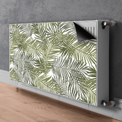 Magnetic radiator mat Exotic leaves