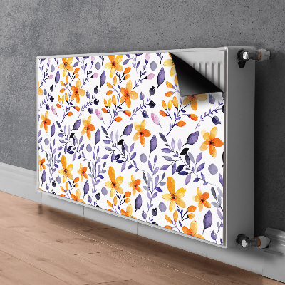 Radiator cover Abstract flowers