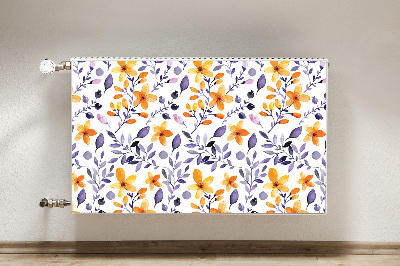 Radiator cover Abstract flowers