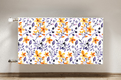 Radiator cover Abstract flowers