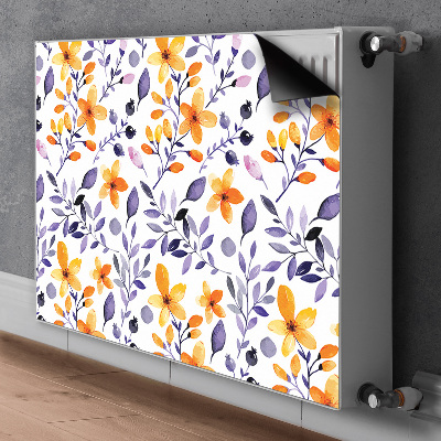 Radiator cover Abstract flowers