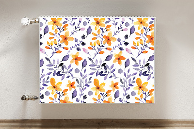 Radiator cover Abstract flowers