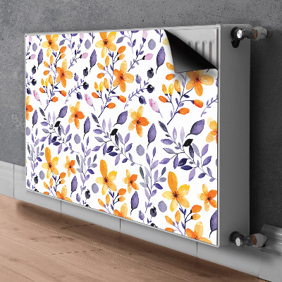 Radiator cover Abstract flowers