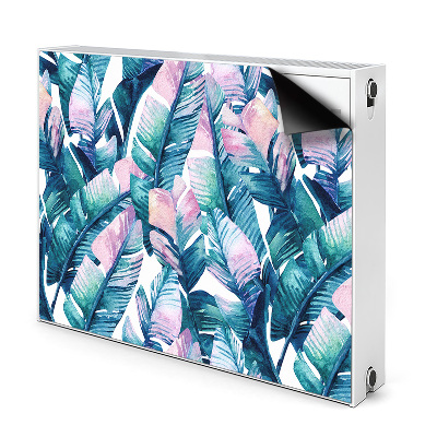 Decorative radiator cover Rainbow leaves